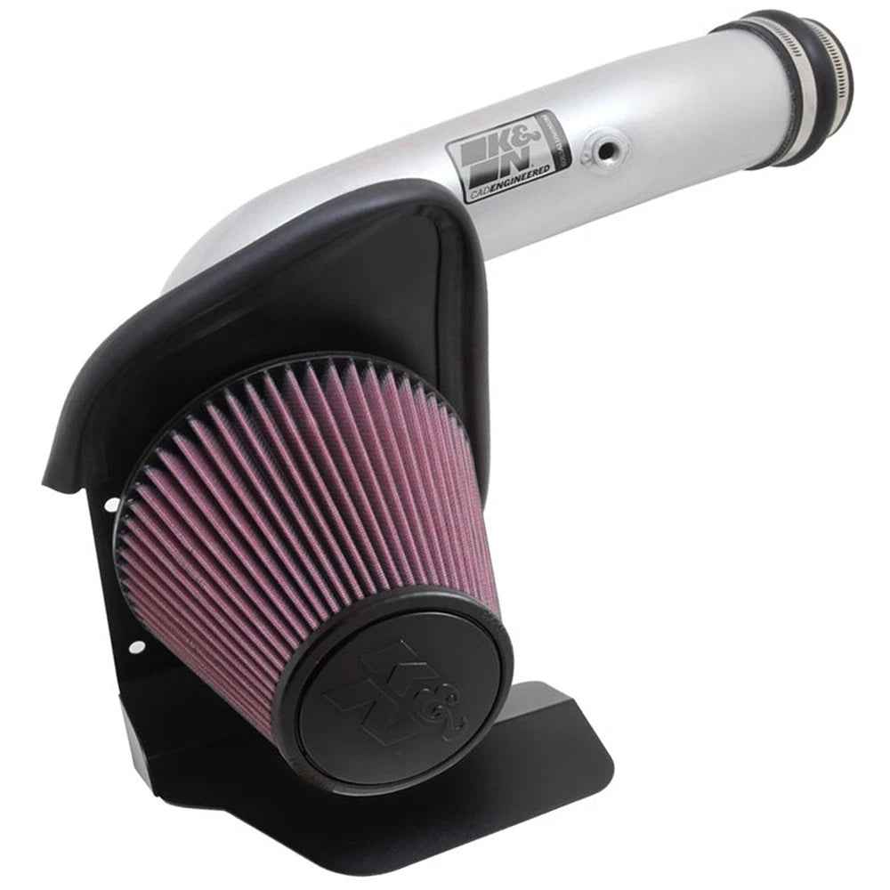 K&N 10-11 Ford Taurus 3.5L V6 Silver Typhoon Cold Air Intake
