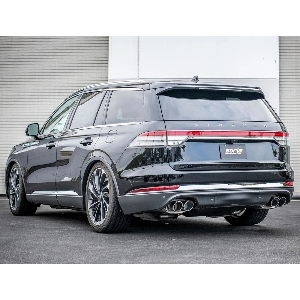 Borla 2020 Ford Explorer ST 3.0L V6 2.25in ATAK Exhaust - Chrome Tips