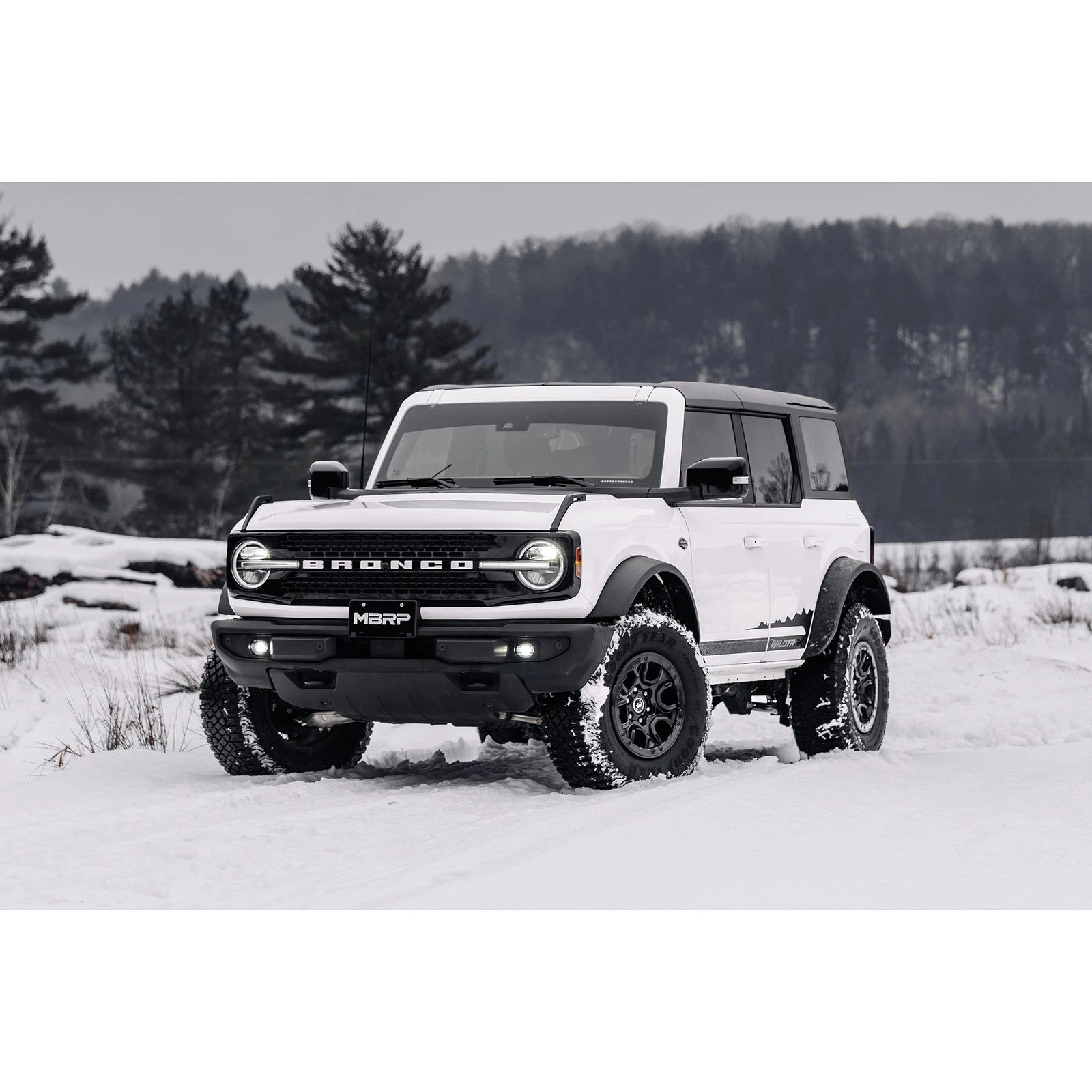 MBRP 21-22 Ford Bronco 2.3/2.7L EcoBoost 2/4-Dr 3in Catback Dual Split Rear Exit Aluminized Steel