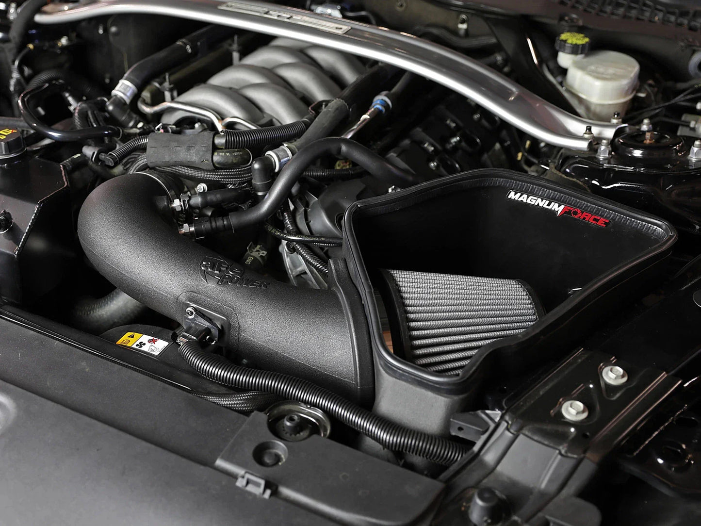 aFe Magnum FORCE Stage-2 Pro DRY S Cold Air Intake System 15-17 Ford Mustang GT V8-5.0L