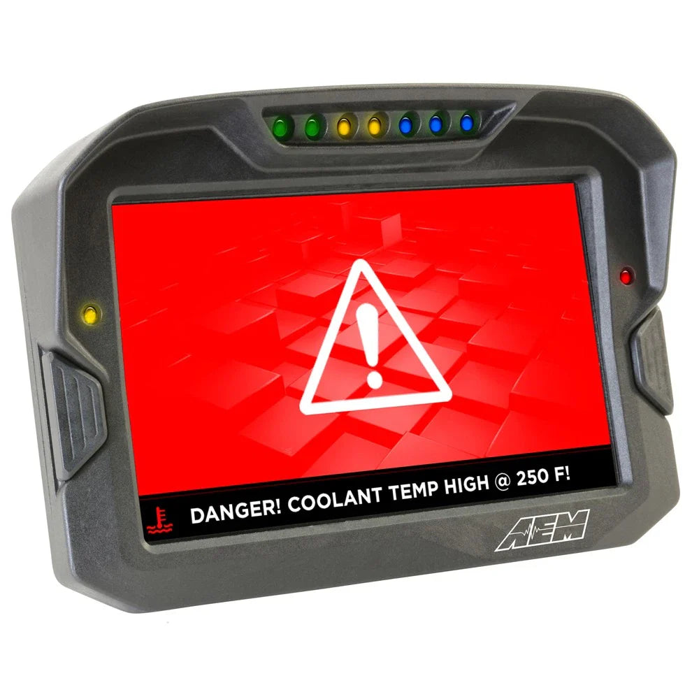 AEM CD-7 Non Logging GPS Enabled Race Dash Carbon Fiber Digital Display w/o VDM (CAN Input Only)