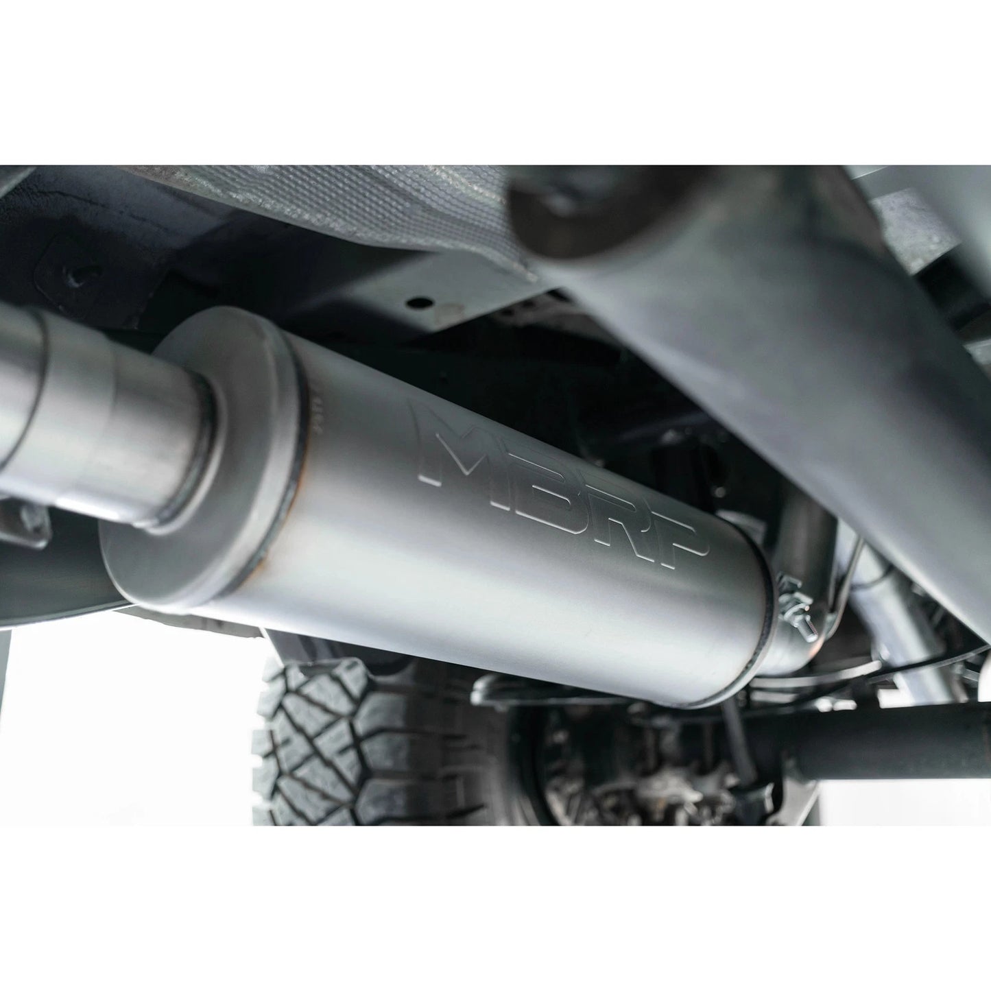 MBRP 2019 Ford Ranger Ecoboost 2.3L 4in OD Tip Single Side Exit 3in AL Cat Back