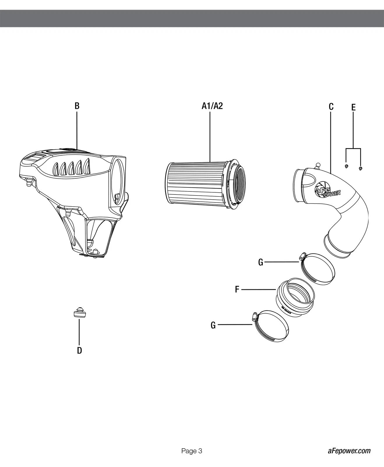 aFe POWER Momentum GT Pro Dry S Intake System 16-17 BMW 330i F30 B46/48 I4-2.0L (t)