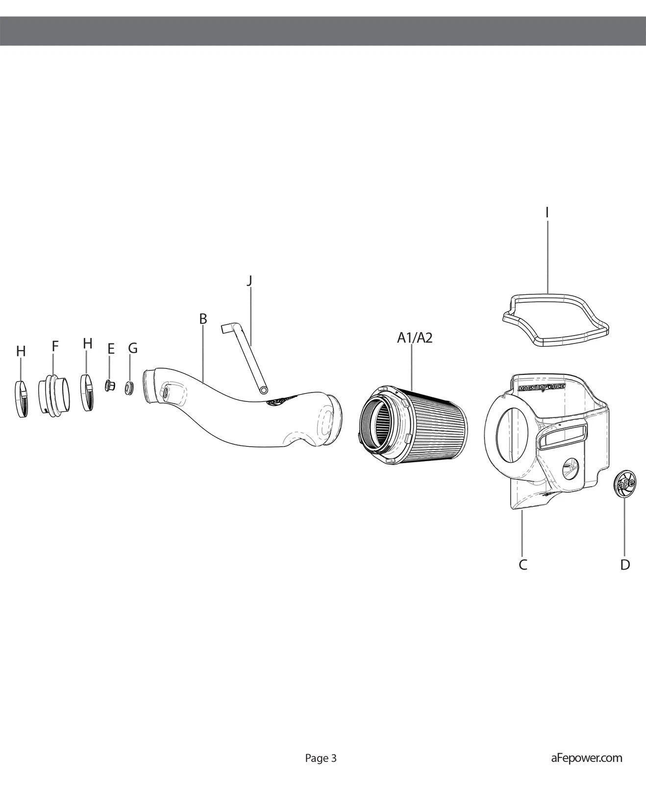 aFe Magnum FORCE Stage-2 PRO 5R CIA System 16-19 Jeep Grand Cherokee (WK2) - V6-3.6L