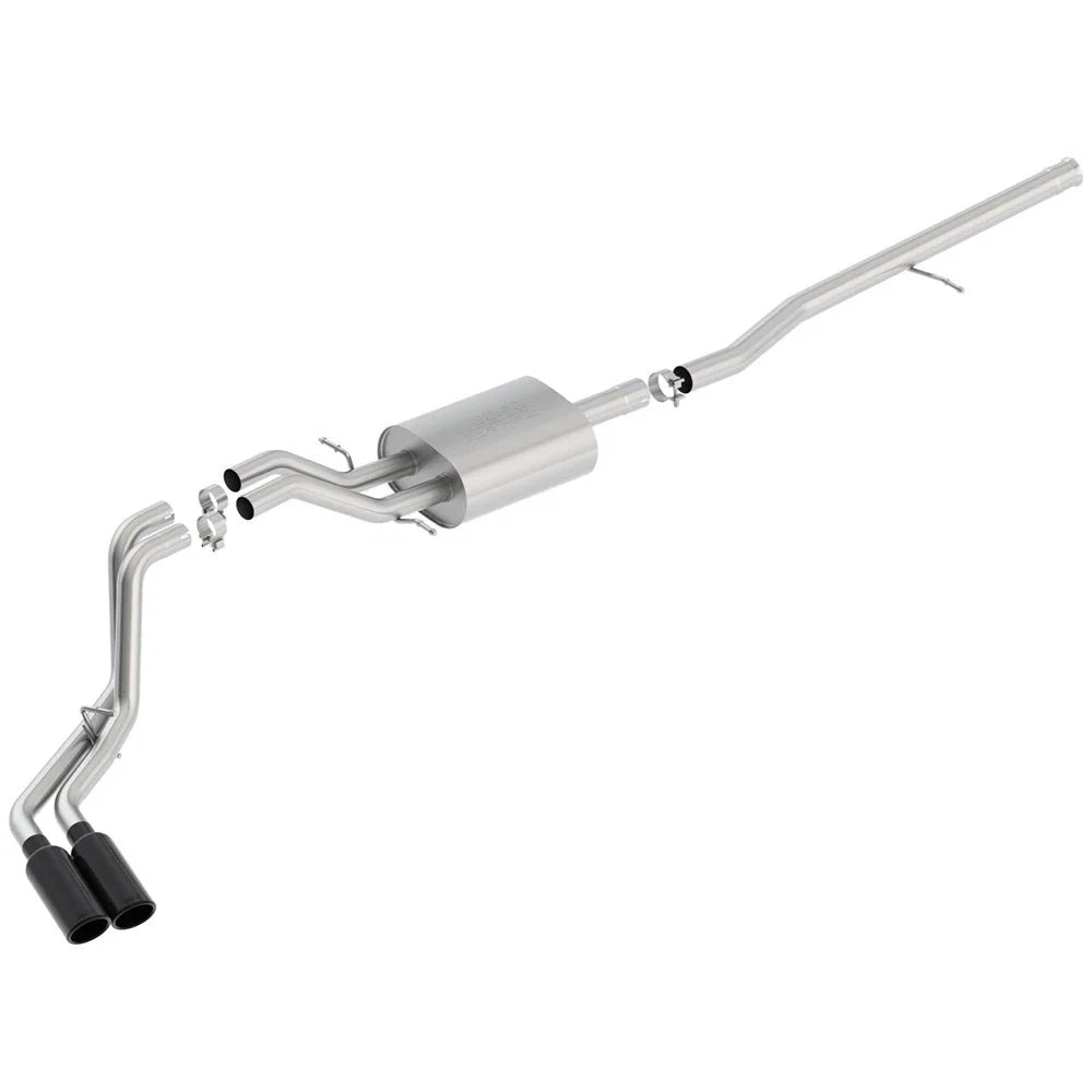 Borla S-Type Cat-Back 14 Sierra 1500 Ext. Cab Stnd Bed/CC Short Bed 143.5in WB Side Exit Exhaust