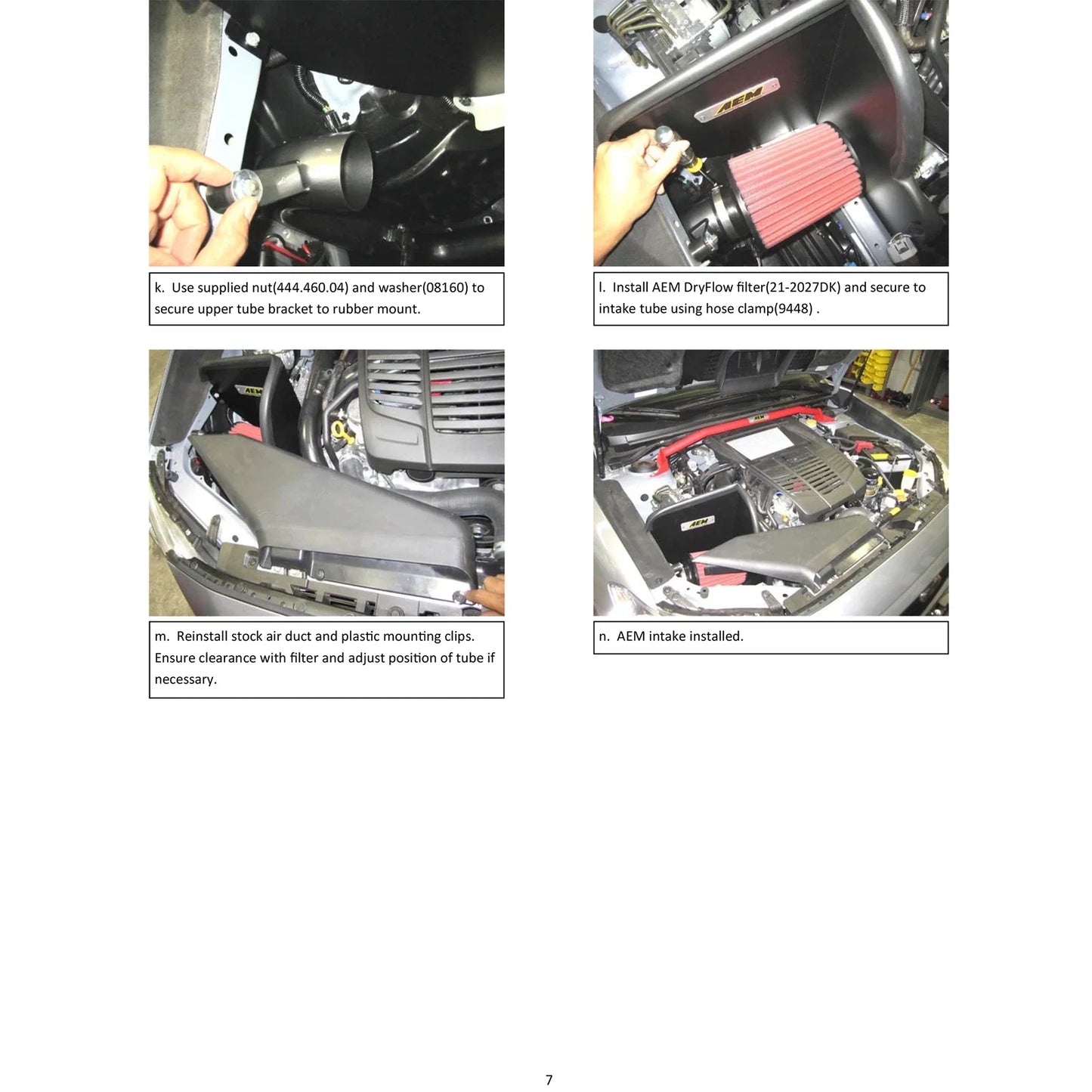 AEM 2015 Subaru WRX 2.0L H4 F/I - Cold Air Intake System