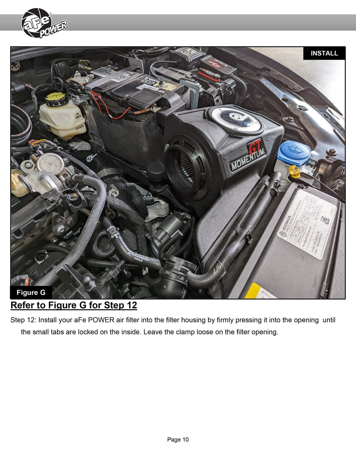 aFe 2022 VW GTI (MKVIII) L4-2.0L (t) Momentum GT Cold Air Intake System w/ Pro 5R Filter