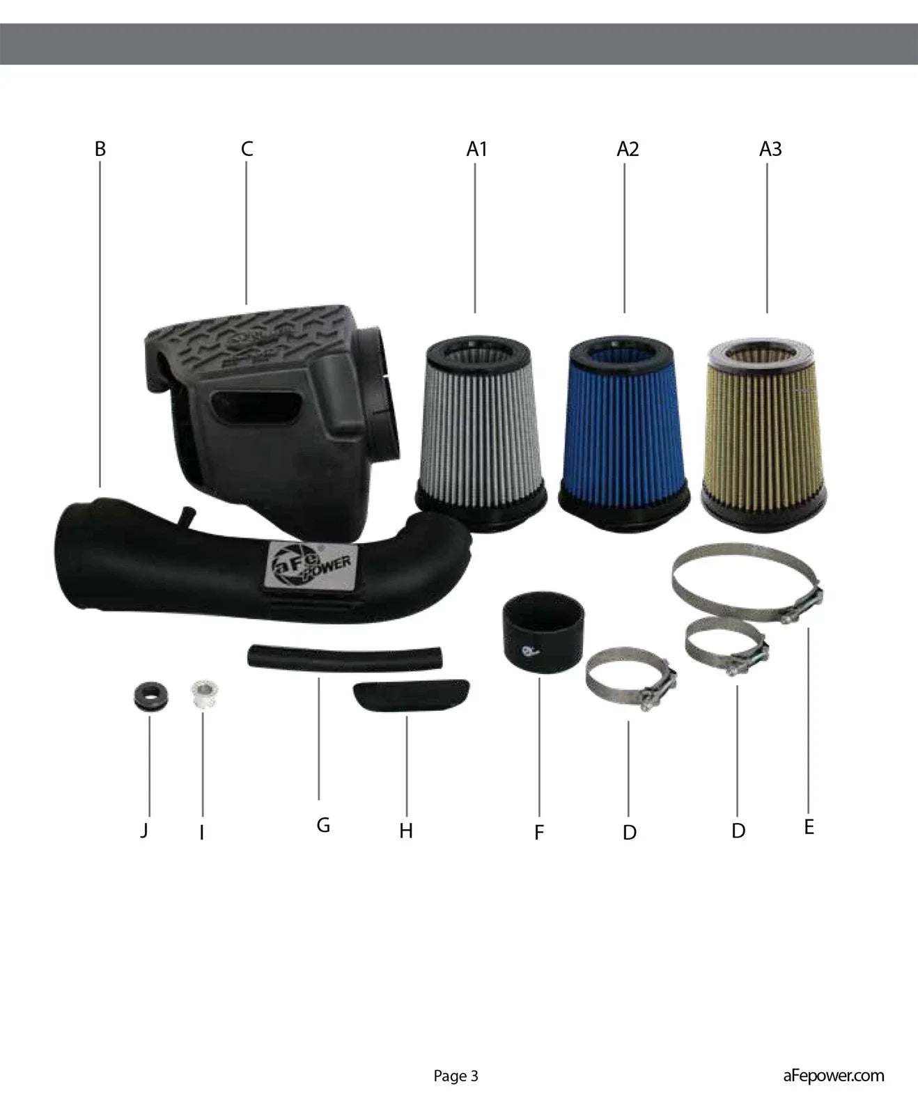 aFe Momentum GT PRO GUARD7 Cold Air Intake System 12-18 Jeep Wrangler (JK) V6 3.6L