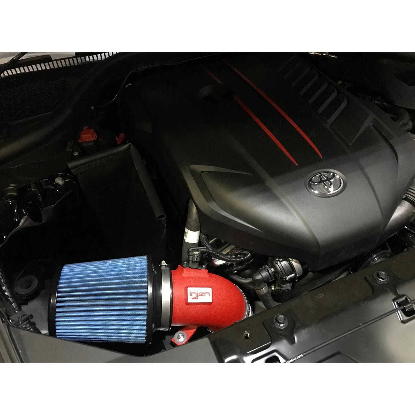 Injen 19-20 BMW Z4 / 2020 Toyota Supra 3.0L Turbo Intake and Charge Pipe Power Package - Wrinkle Red