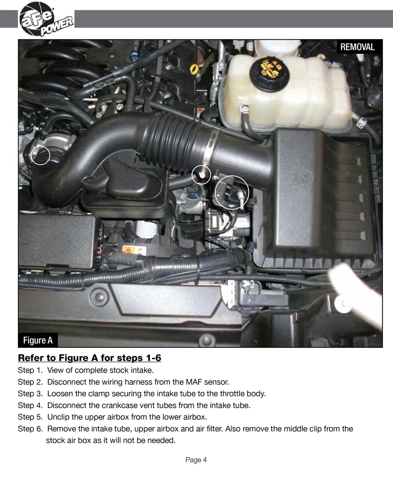 aFe MagnumFORCE Intakes Stage-2 P5R AIS P5R Ford F-150 11-12 V8-5.0L (blk)