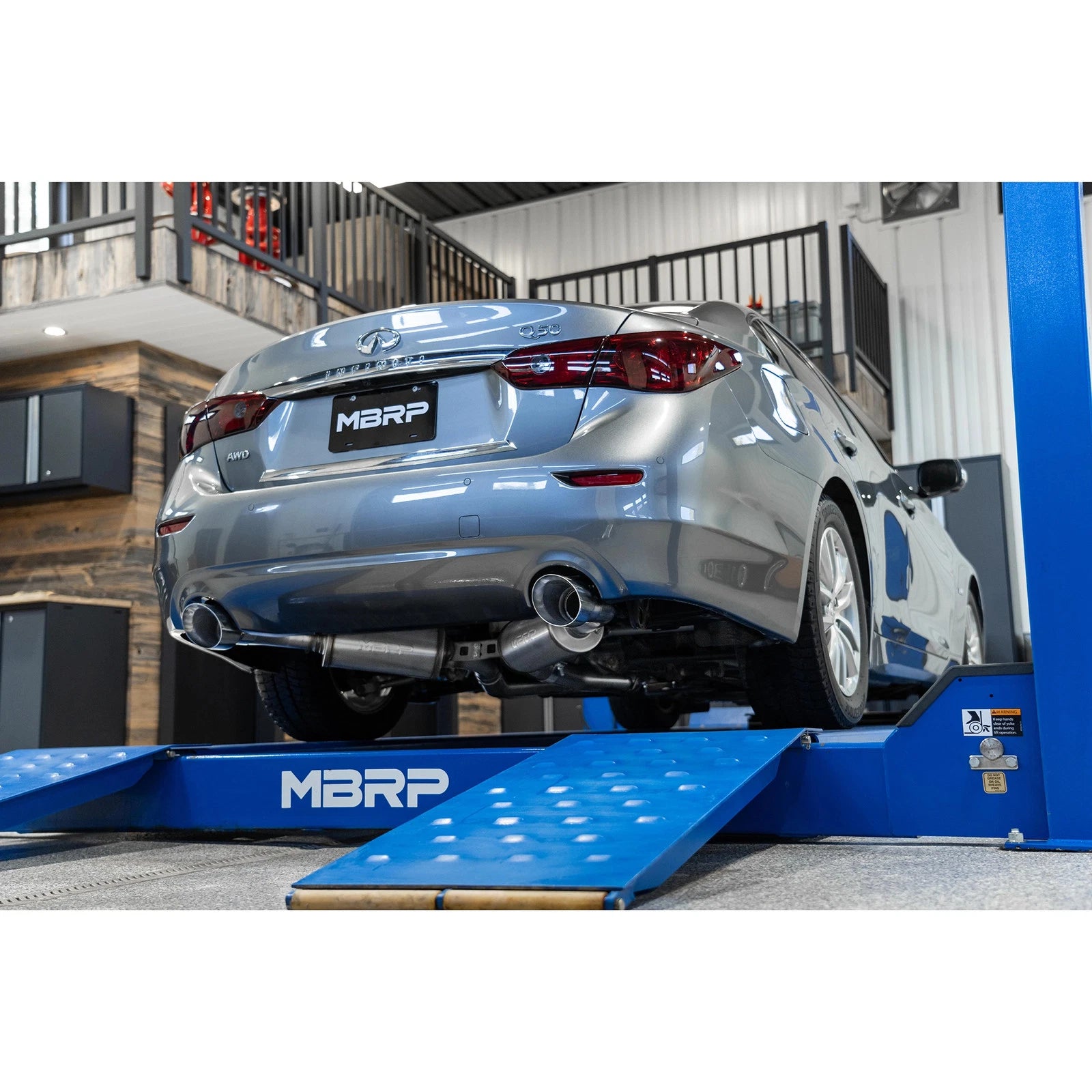 MBRP 16-22 Infiniti Q50 3.0L RWD/AWD 3in Cat-Back Dual Split Rear Street Version T304