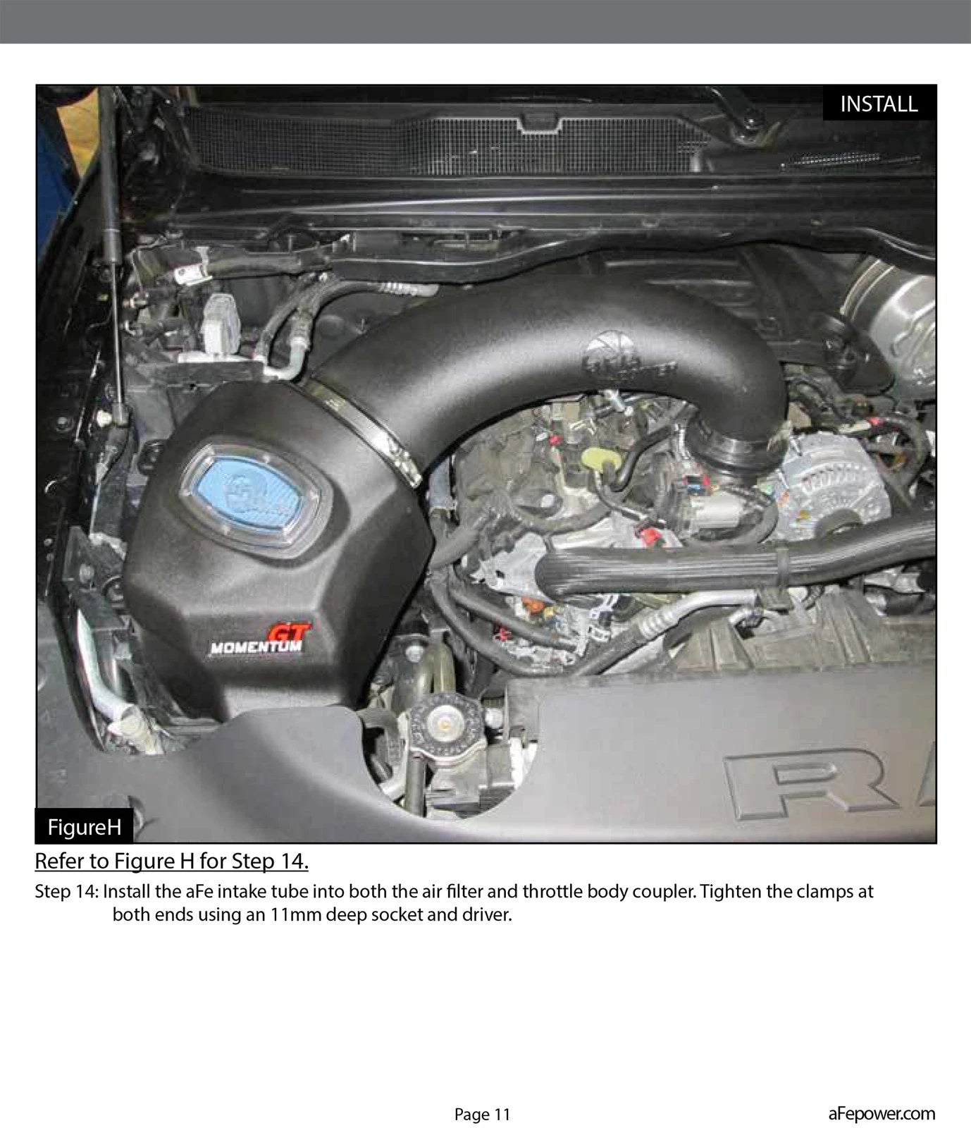 aFe Momentum GT Pro DRY S Intake System Red Edition 19-23 Dodge RAM 1500 V8-5.7L HEMI