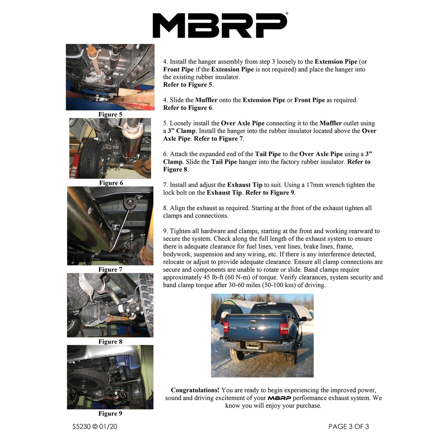 MBRP 11-14 Ford F150 3in Cat Back Single Side Exit Black Coated Exhaust System