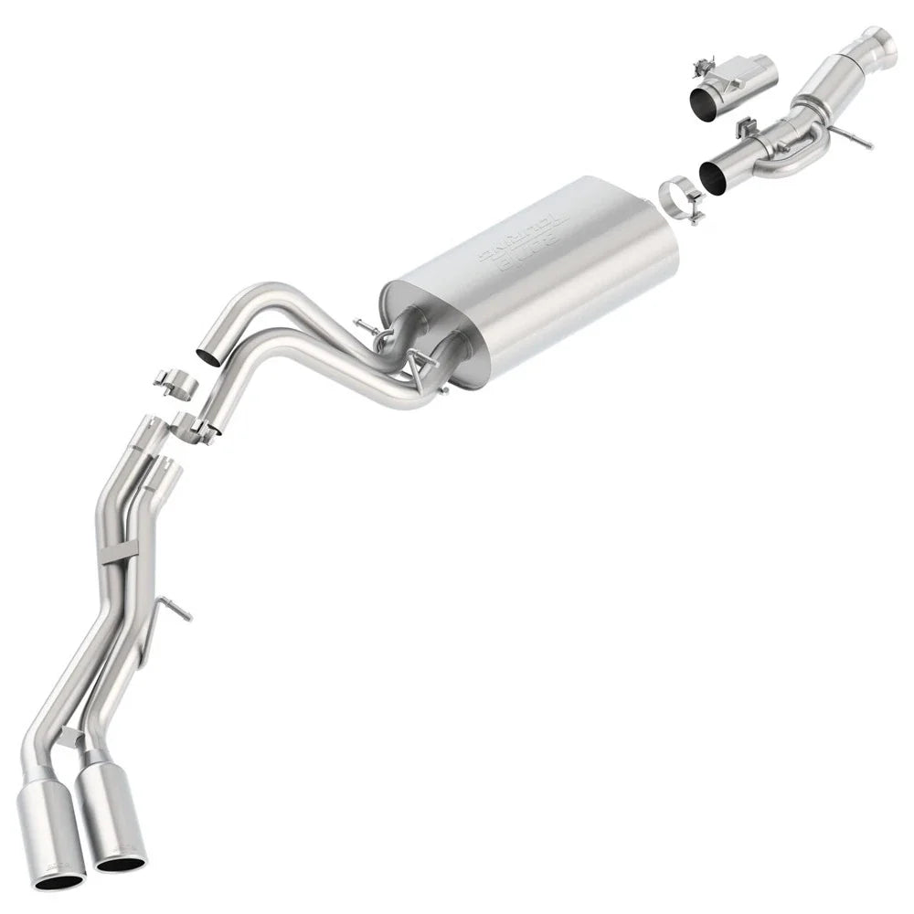 Borla Touring Cat Back 15-16 GMC Denali 6.2L V8 2.75in, 2.25in Dual Same Side Exit 4in Tips Exhaust