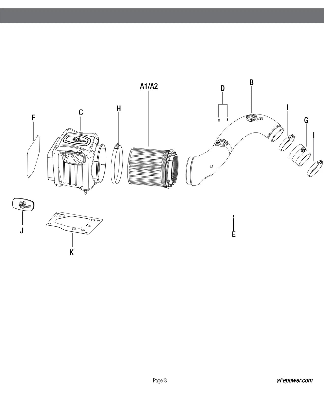 aFe Momentum HD Pro DRY S Stage-2 Si Intake 04.5-05 GM Diesel Trucks V8-6.6L LLY (See afe51-74002-E)