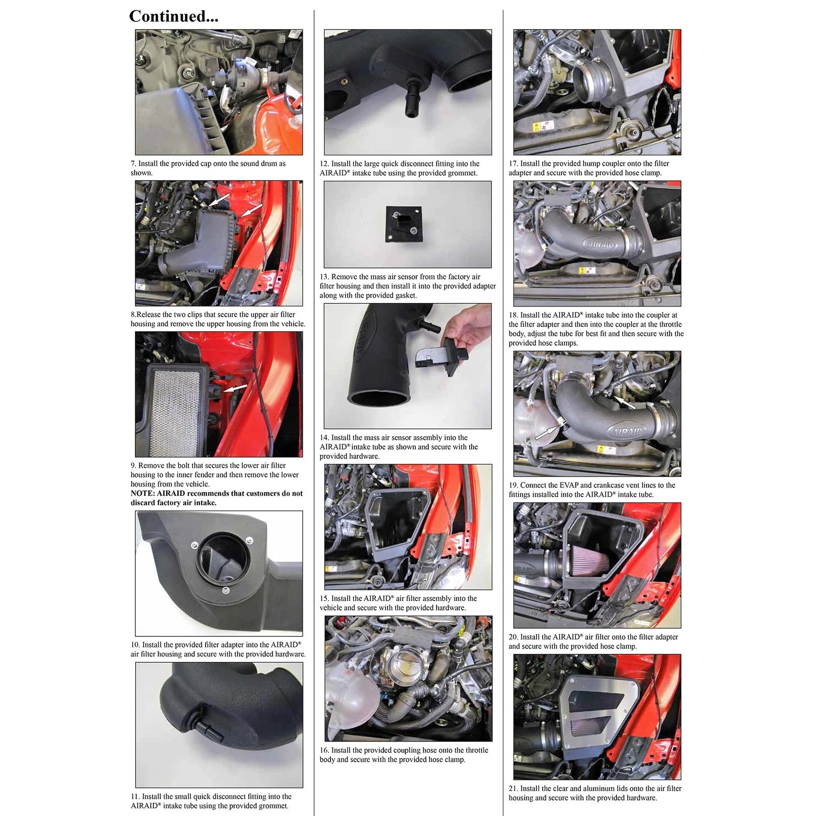 Airaid 18-20 Ford Mustang GT V8 5.0L Performance Air Intake System