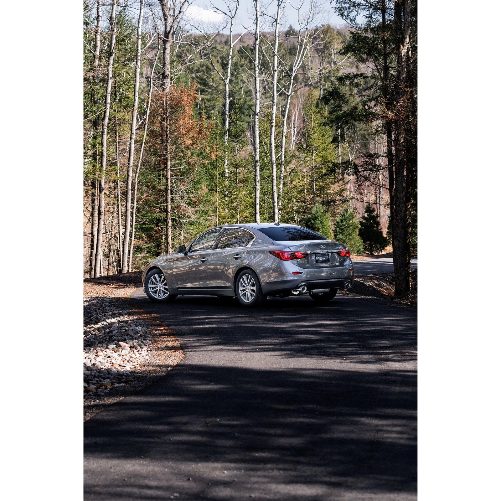 MBRP 16-22 Infiniti Q50 3.0L RWD/AWD 3in Cat-Back Dual Split Rear Street Version T304