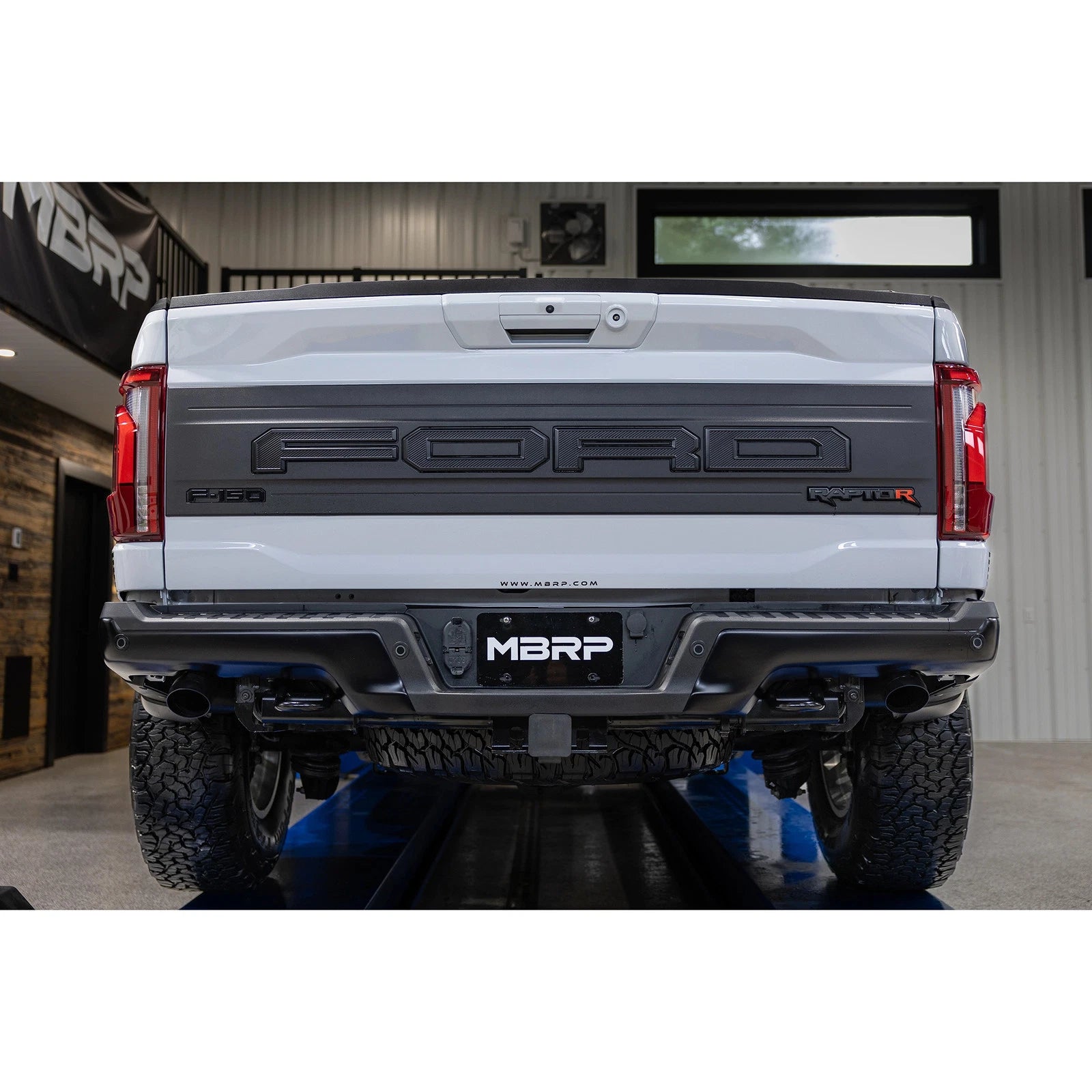 MBRP 2022+ Ford F-150 Raptor 3.5L / Raptor R 5.2L 3in Dual Rear Exit Turndown Axle Back - Black