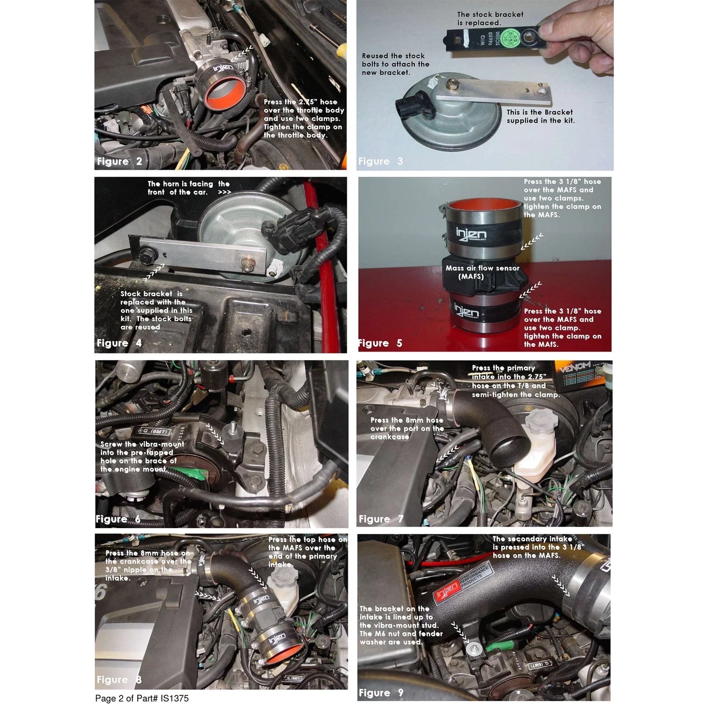 Injen 03-04 Tiburon V6 Polished Short Ram Intake