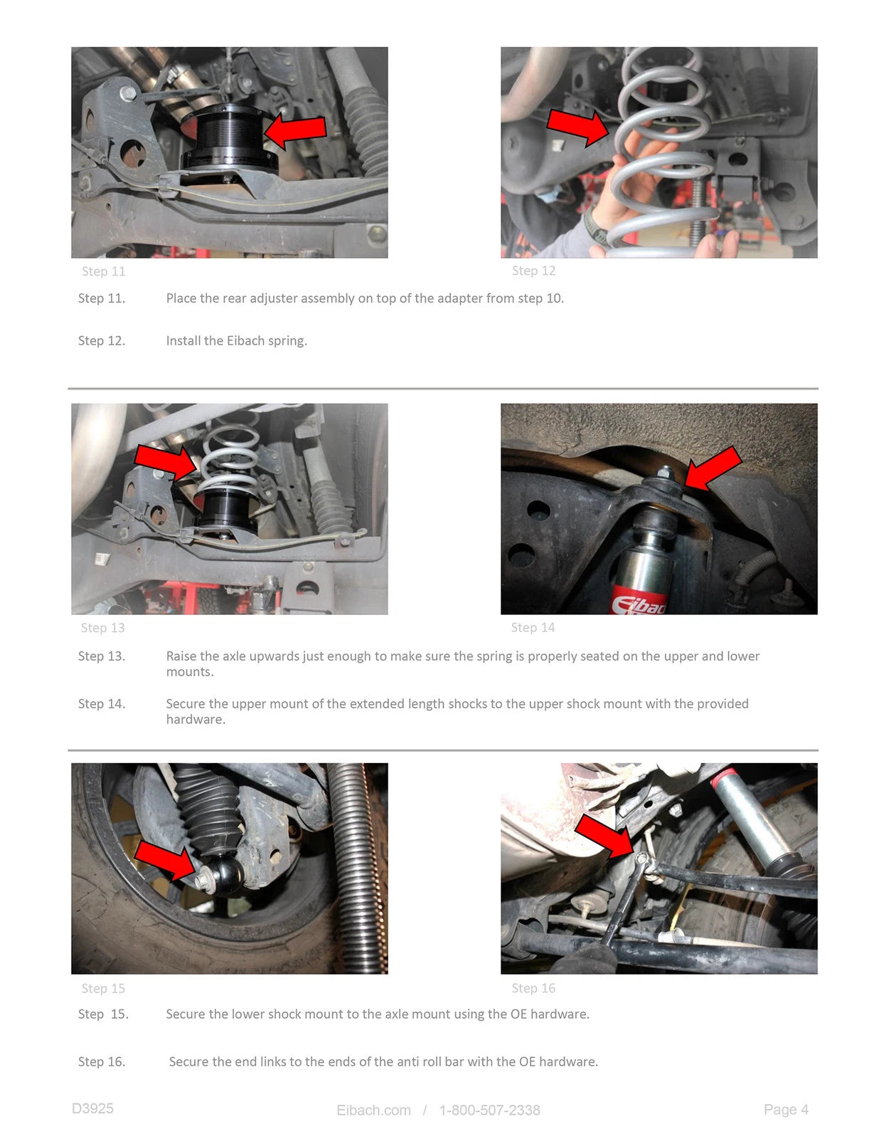 Eibach 03-09 Lexus GX470 Load-Leveling System - Load Rating 400+ lbs