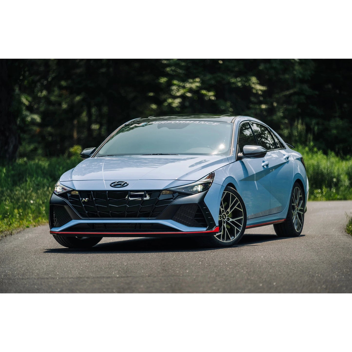 MBRP 22-23 Hyundai Elantra N 2.0L Turbo T304 5in OD CF Tips Dual Outlet 3in Cat Back Exhaust