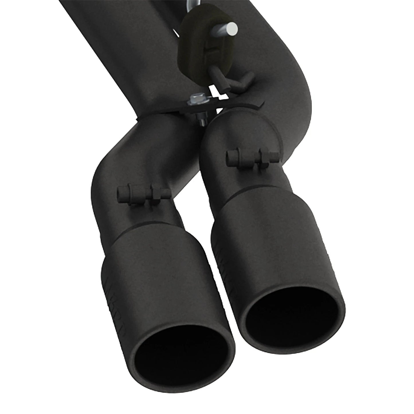 MBRP 15-20 Ford F150 Pre-Axle 4in OD Tips Dual Outlet 3in Black Coated Cat Back Exhaust