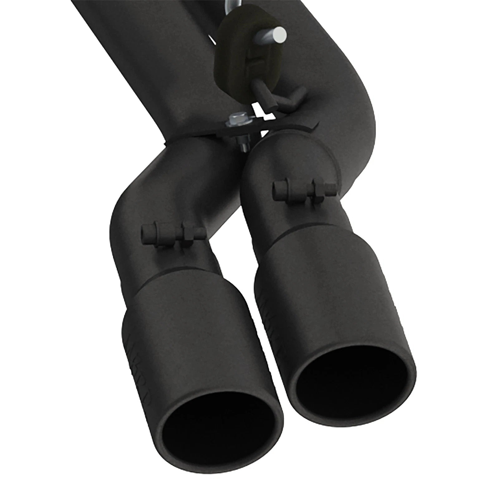 MBRP 15-20 Ford F150 Pre-Axle 4in OD Tips Dual Outlet 3in Black Coated Cat Back Exhaust