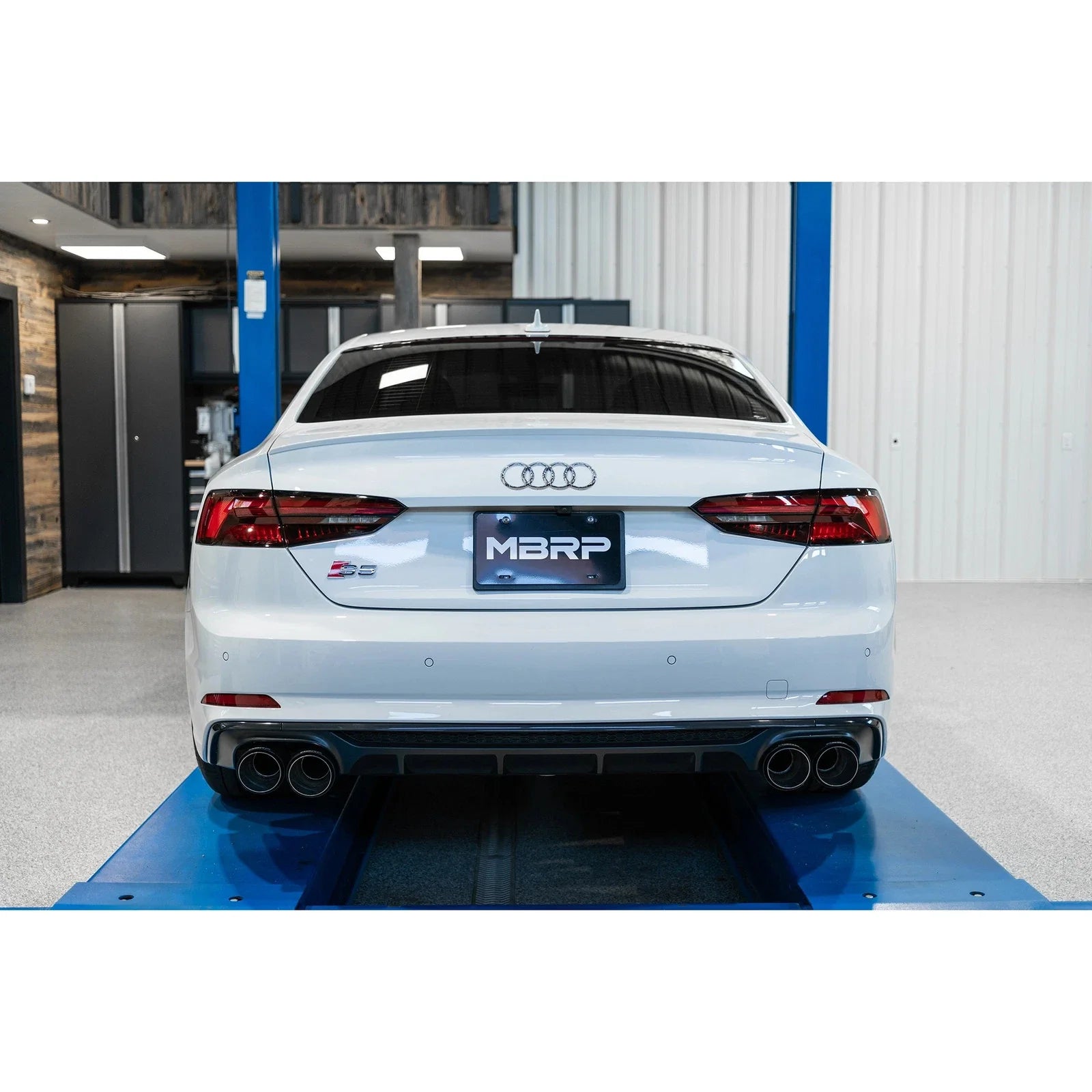 MBRP 18-21 Audi S5 Coupe/S4 Sedan T304 SS 2.5in Cat-Back Quad Rear Exit Exhaust - SS Tips