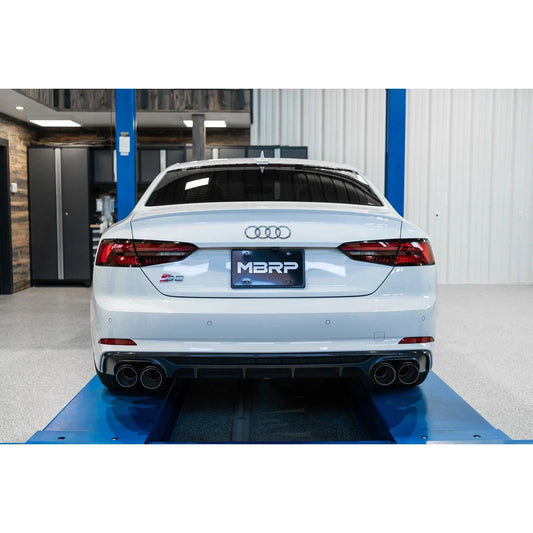 MBRP 18-21 Audi S5 Coupe/S4 Sedan T304 SS 2.5in Cat-Back Quad Rear Exit Exhaust - SS Tips