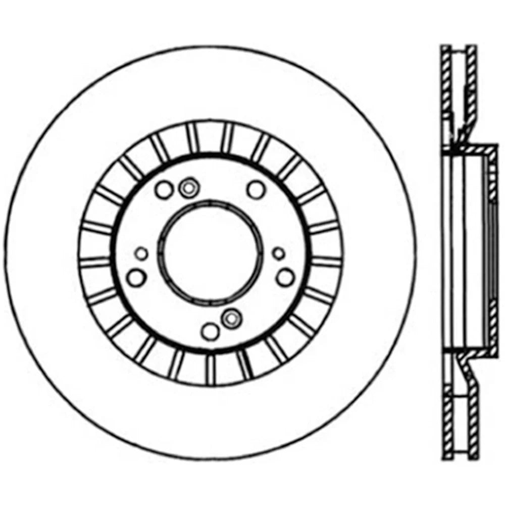 StopTech Power Slot 00-09 Honda S2000 CRYO Front Left Slotted Rotor