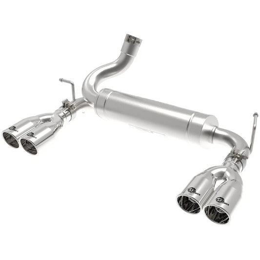 aFe Rebel Series 2.5in 409 SS Axle-Back Exhaust Polished 07-18 Jeep Wrangler (JK) V6-3.6L/3.8L