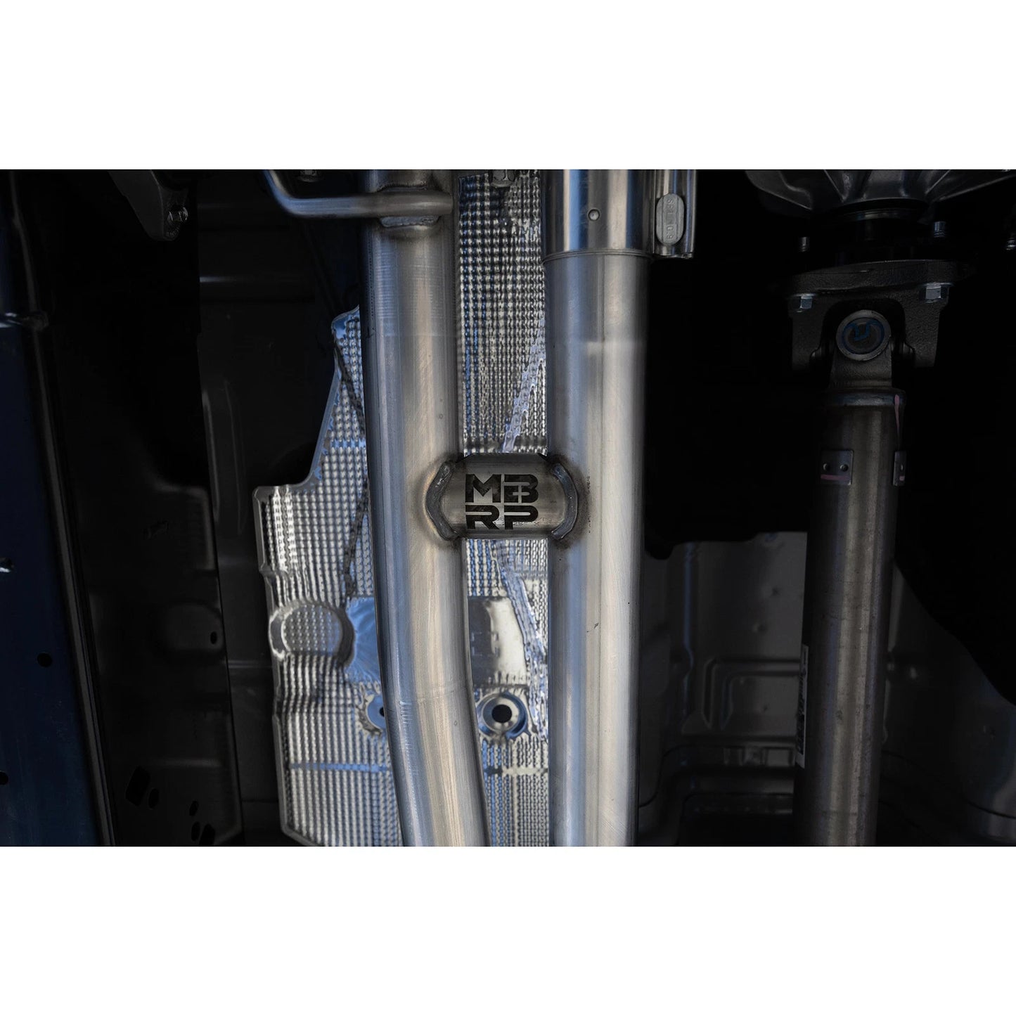 MBRP 2024+ Ford Ranger 2.7L 2.5 into 3in Single Side Exit Cat Back - Aluminum
