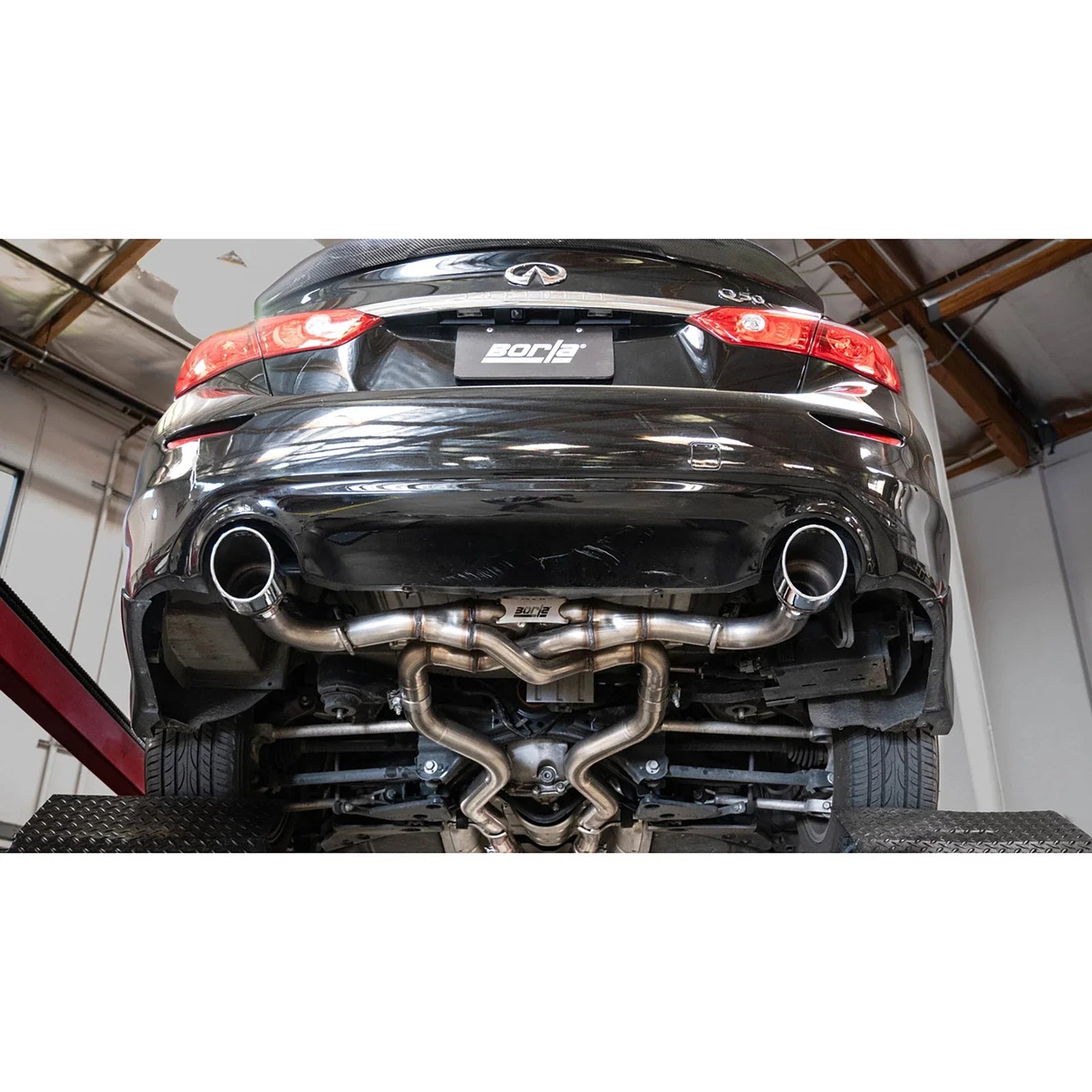 Borla 16-24 Infinity Q50 (Auto V6) ATAK Cat Back - 4.5in Chrome Tip