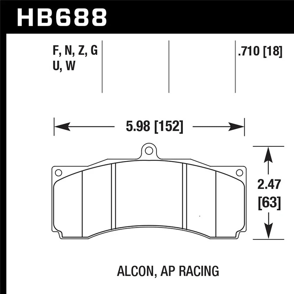 Hawk DTC-70 Universal Performance Compound Racing Brake Pads