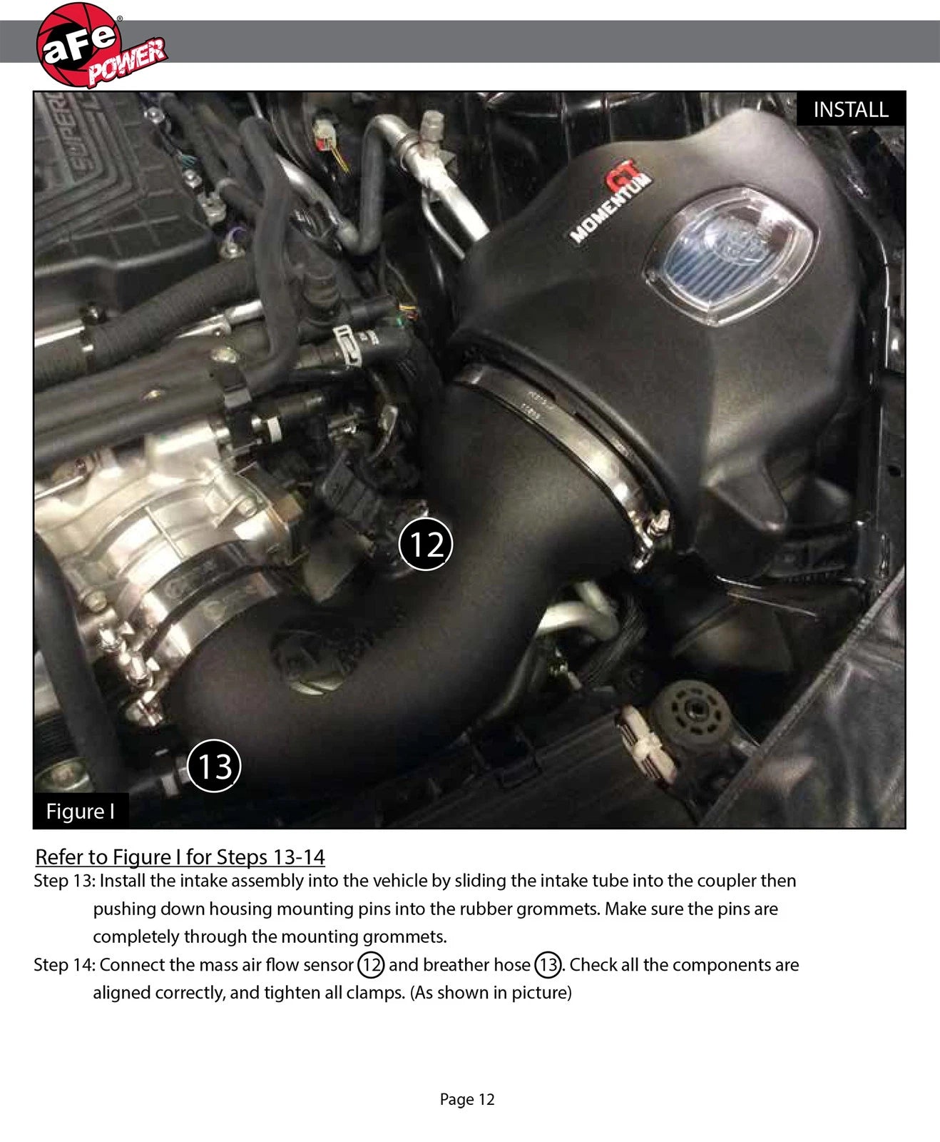 aFe Momentum GT Pro DRY S Cold Air Intake System 2017 Chevrolet Camaro ZL1 V8 6.2L (sc)