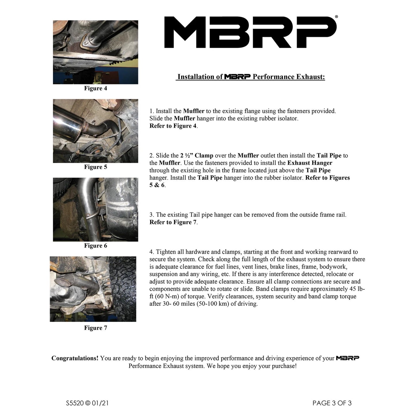 MBRP 04-06 Jeep Wrangler (TJ) Unlimited 4 0L I-6 Cat Back Single T409 Exhaust