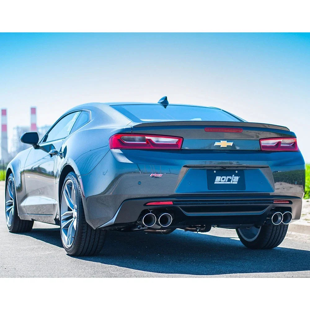 Borla 2016 Chevy Camaro V6 AT/MT ATAK Rear Section Exhaust w/o Dual Mode Valves