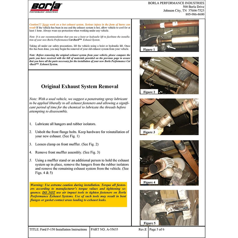 Borla 11-14 Ford F-150 5.0L AT 2/4WD Aggressive ATAK SS Catback Exhaust