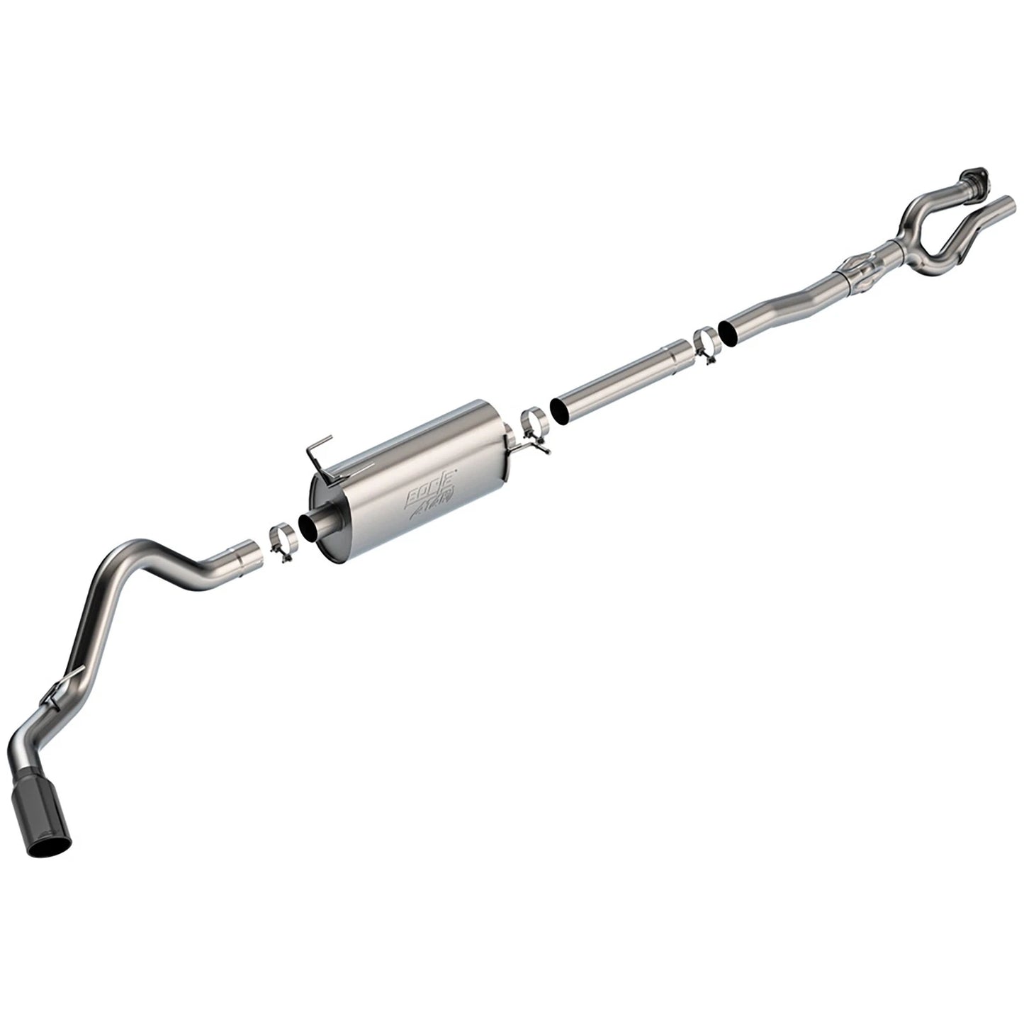Borla 17-22 Ford F-250/F-350 SD 6.2L V8 2+4WD (Non-Dually) 2.75in ATAK Catback Exhaust - Blk Chrome