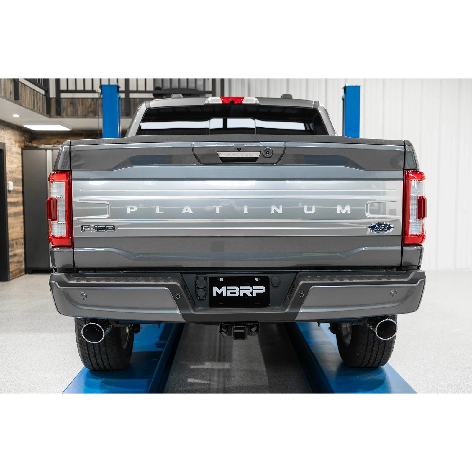 MBRP 2021+ F-150 2.7L/ 3.5L Ecoboost, 5.0L 3in Cat Back 2.5in Dual Split Rear - Black Coated