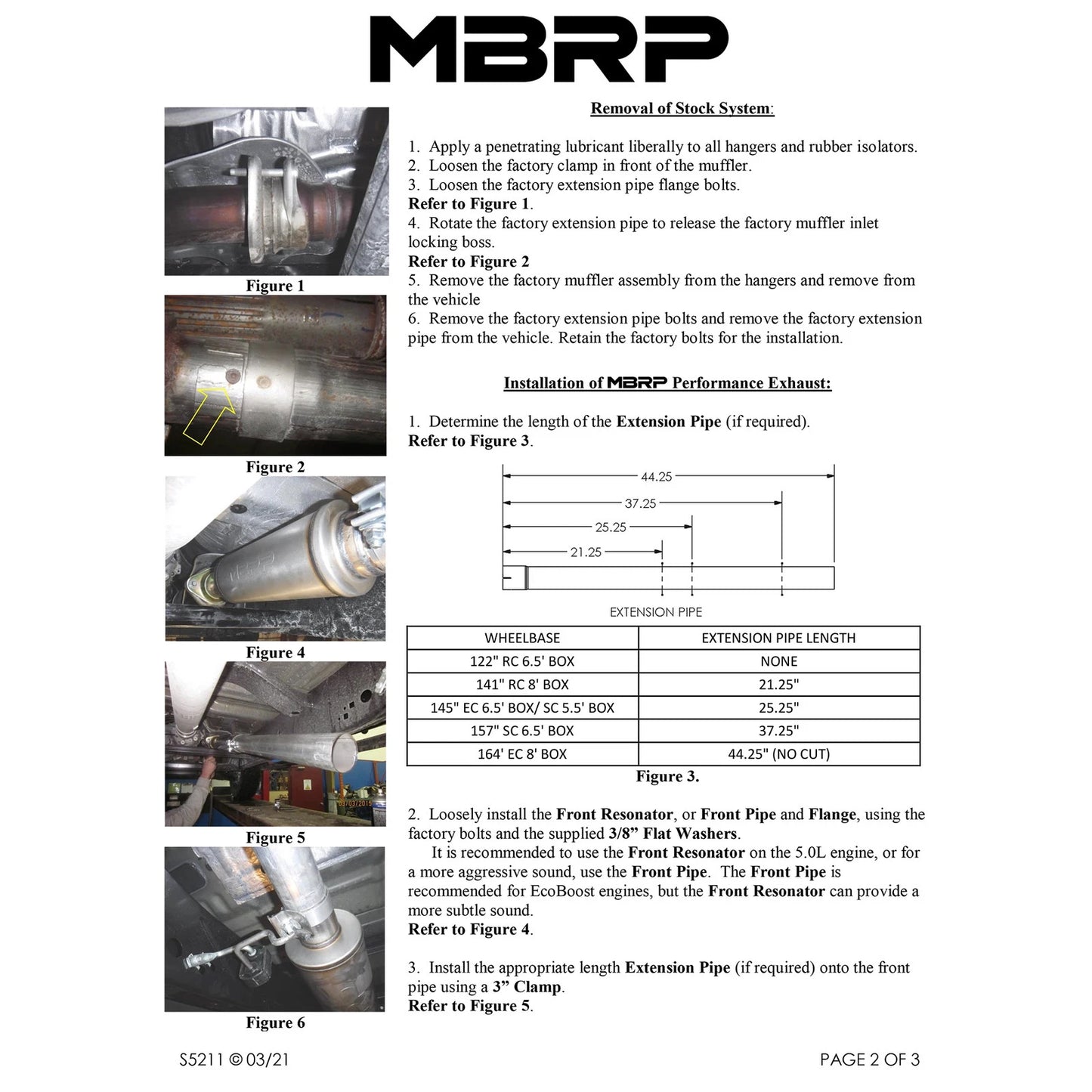 MBRP 2021+ Ford F-150 2.7L/ 3.5L Ecoboost 5.0L Single Side 3in Black Coated Catback Exhaust