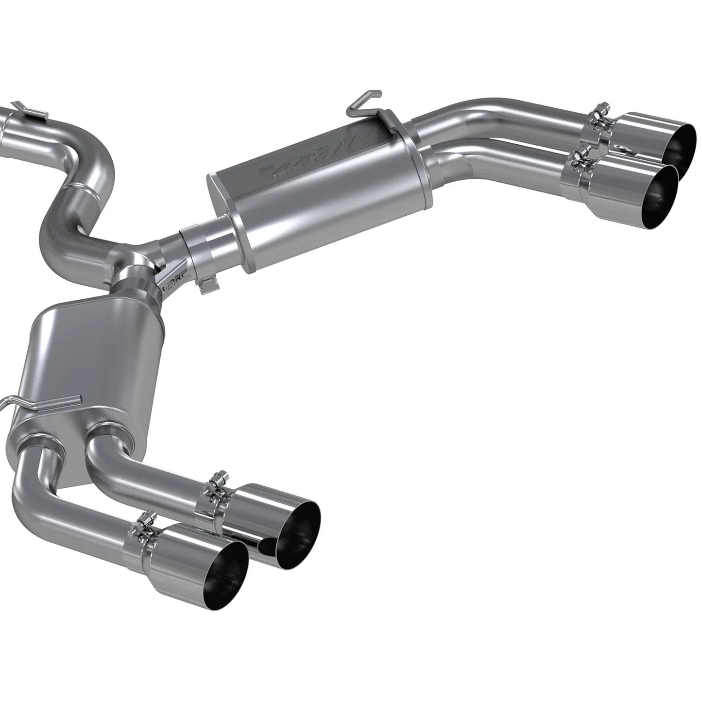 MBRP 15-18 Audi S3 304SS 3in Quad Split Rear Exit C/B System