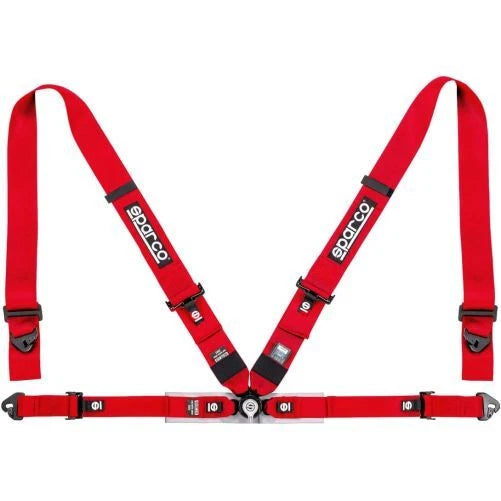 Sparco Belt 4Pt 3in/2in Competition Harness - Red