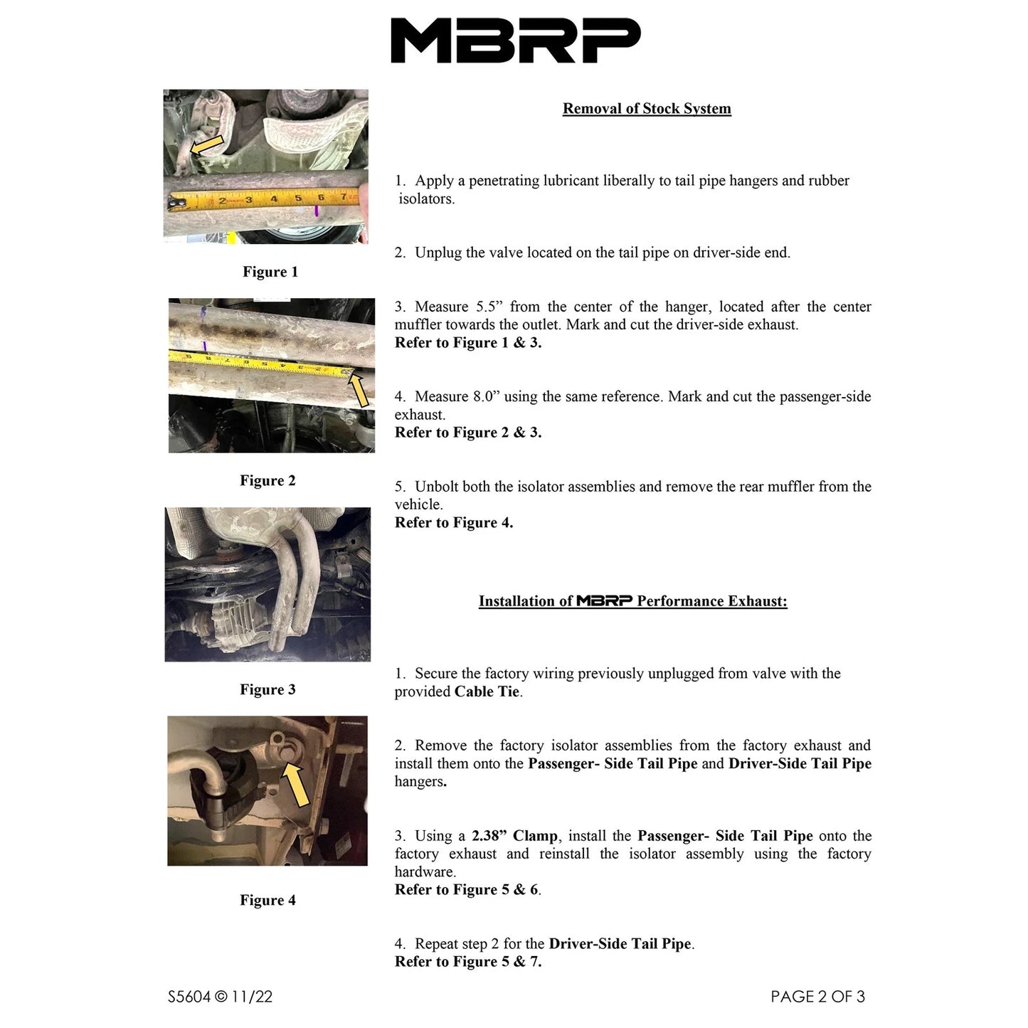 MBRP 18-21 Audi SQ5 3.0T Dual Rear Exit 2.5in Axle Back - T304