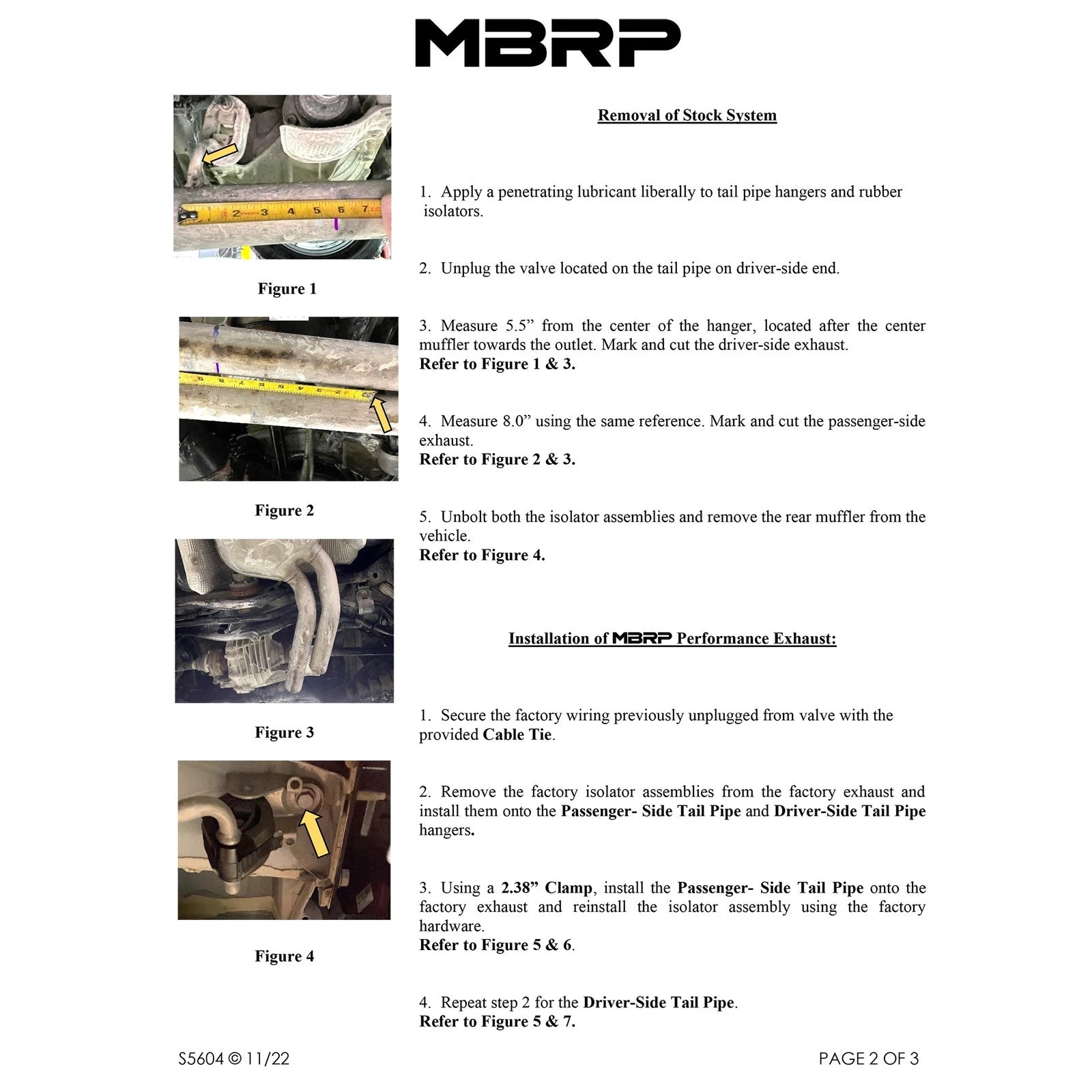 MBRP 18-21 Audi SQ5 3.0T Dual Rear Exit 2.5in Axle Back - T304