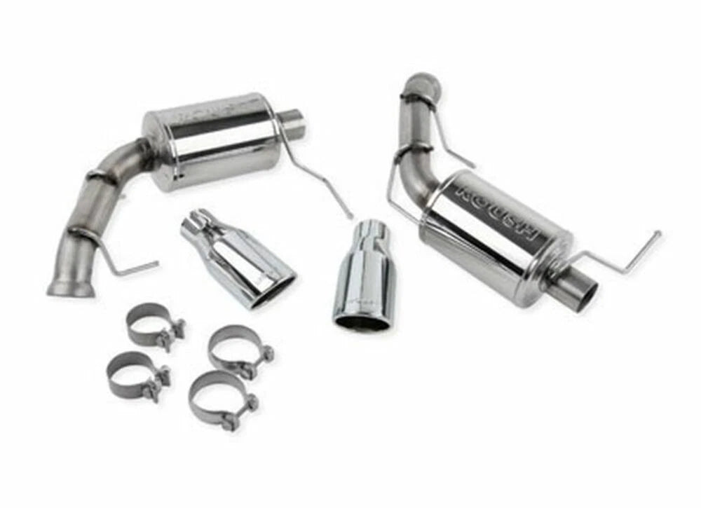Roush 2011-2014 Ford Mustang V8 Enhanced Sound Dual Axle-Back w/ Round Tips