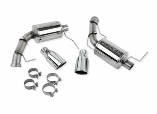 Roush 2011-2014 Ford Mustang V8 Enhanced Sound Dual Axle-Back w/ Round Tips