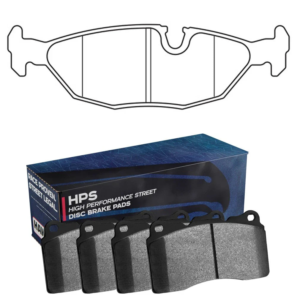 Hawk 84-4/91 BMW 325 (E30) HPS Street Rear Brake Pads