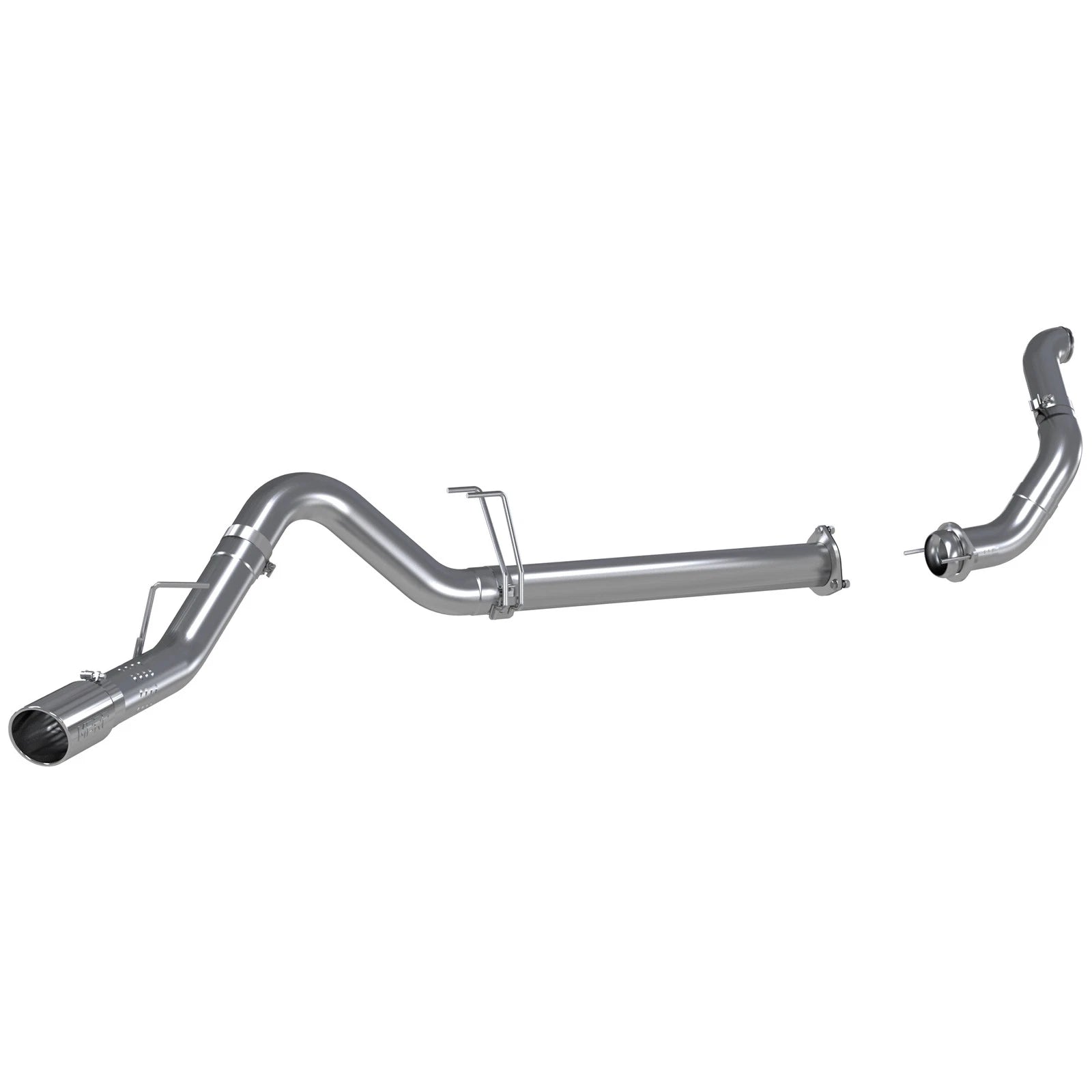 MBRP 11-14 Ford 6.7L F-250/350/450 4in Filter Back Single Side Exit Alum and Down Pipe Exhaust