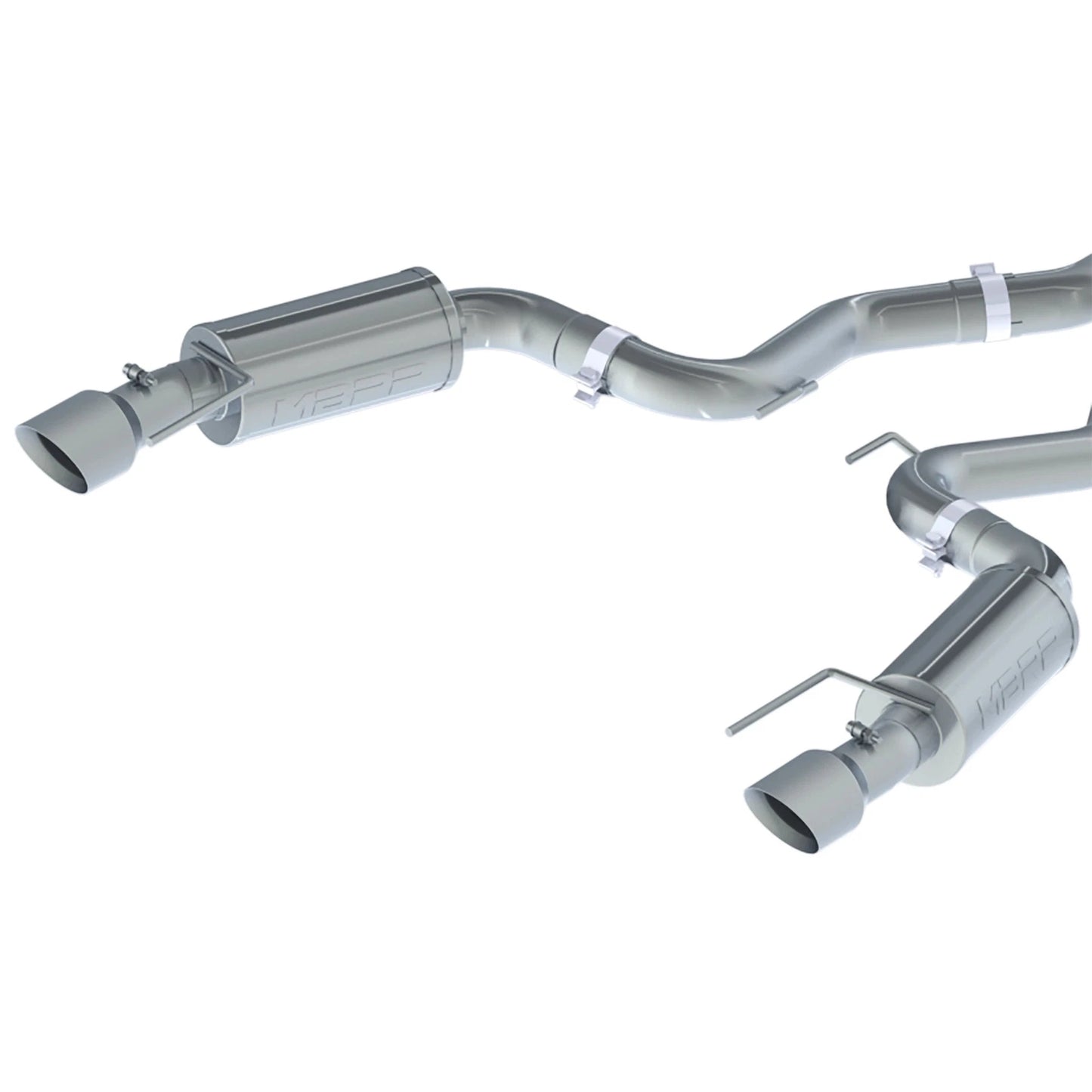 MBRP 15-18 Ford Mustang EcoBoost 2.3L T409 3in Cat Back Dual Split Rear Exit (Street Version)
